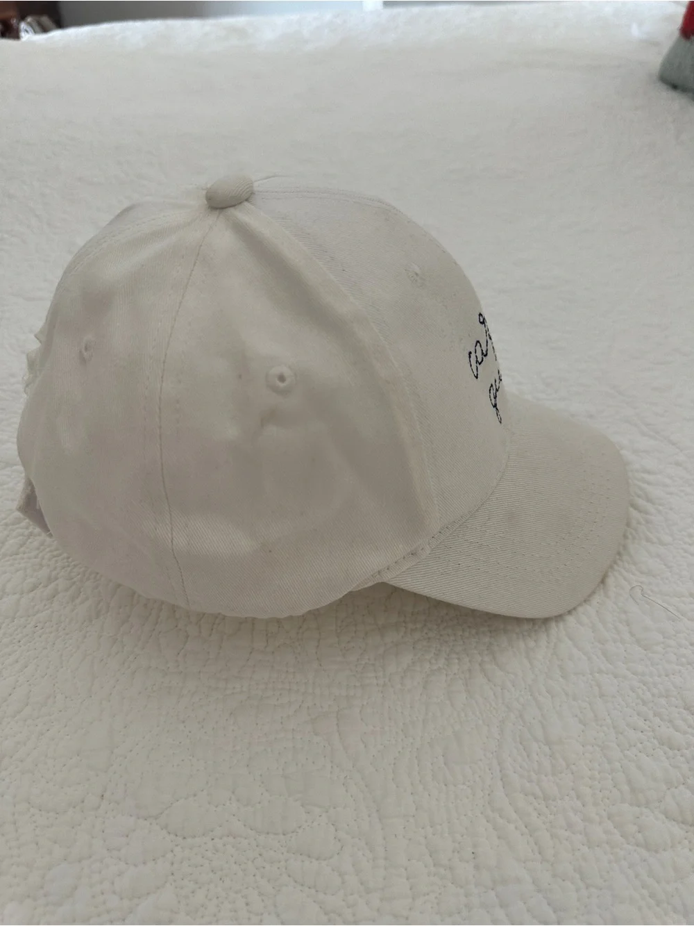 Ever Ellis Carpool Queen White Embroidered Baseball Cap - Picture 5 of 9